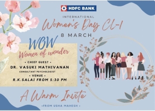 Women Associates and managers @HDFC Bank!! Celebrate womanhood all days!!!