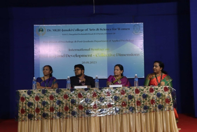 Delivered the key note @An International Conference organised by Dr.MGR-Janaki college for women, Chennai