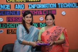 "Embracing Digital Wellness: Inauguration of SANKHYA CLUB at MOP College, Chennai"